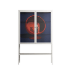 Cat in Chair C - Loft Cabinet - Kristin Eriksson - Chalk - Clear glass