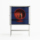 Cat in Chair C - Loft Cabinet - Kristin Eriksson - Chalk - Clear glass