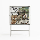 As The Rain Falls - Loft Cabinet - Sophie Goudman-Peachey - Chalk - Clear glass