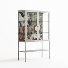 As The Rain Falls - Loft Cabinet - Sophie Goudman-Peachey - Chalk - Clear glass