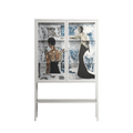 Balance - Loft Cabinet - Sophie Goudman-Peachey - Chalk - Clear glass