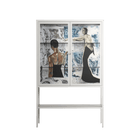 Balance - Loft Cabinet - Sophie Goudman-Peachey - Chalk - Clear glass