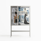 Balance - Loft Cabinet - Sophie Goudman-Peachey - Chalk - Clear glass