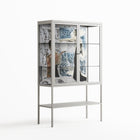 Balance - Loft Cabinet - Sophie Goudman-Peachey - Chalk - Clear glass