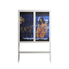 Blue Velvet - Loft Cabinet - Sophie Goudman-Peachey - Chalk - Clear glass