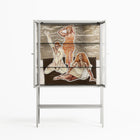 We Are Who We Are - Loft Cabinet - Sophie Goudman-Peachey - Chalk - Clear glass