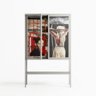 Where We Belong - Loft Cabinet - Sophie Goudman-Peachey - Chalk - Clear glass