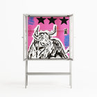 The Ringmaster - Loft Cabinet - Caitlin Flood-Molyneux - Chalk - Clear glass