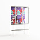 Scenes From - Loft Cabinet - Caitlin Flood-Molyneux - Chalk - Clear glass