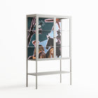 Hidden Sorrow - Loft Cabinet - Caitlin Flood-Molyneux - Chalk - Clear glass