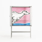 Fleeing - Loft Cabinet - Caitlin Flood-Molyneux - Chalk - Clear glass