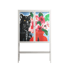 Guardian - Loft Cabinet - Caitlin Flood-Molyneux - Chalk - Clear glass