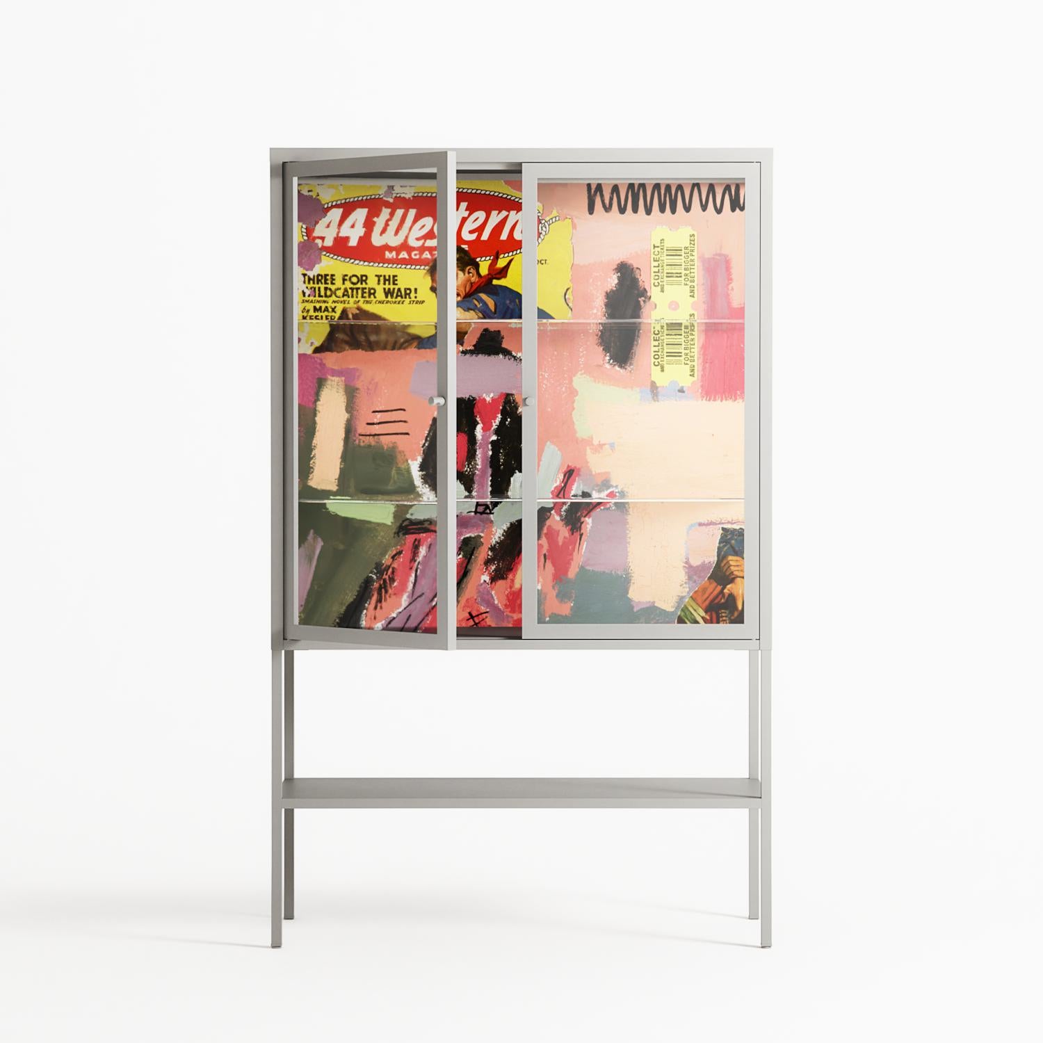 Alternate - Loft Cabinet - Caitlin Flood-Molyneux - Chalk - Clear glass