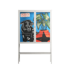 Staying Grounded - Loft Cabinet - Caitlin Flood-Molyneux - Chalk - Clear glass