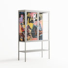 Deadlock - Loft Cabinet - Caitlin Flood-Molyneux - Chalk - Clear glass