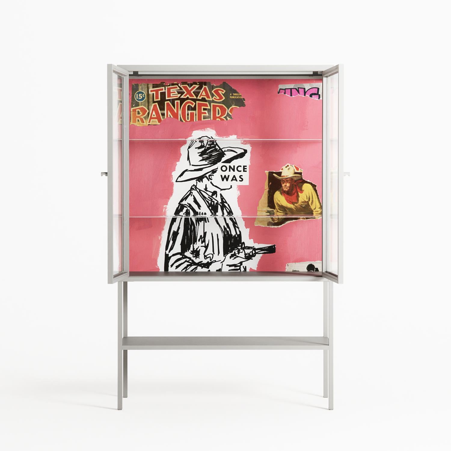 Change - Loft Cabinet - Caitlin Flood-Molyneux - Chalk - Clear glass