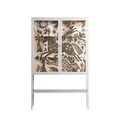 Delight Pink - Loft Cabinet - Diana Catchpole - Chalk - Clear glass