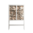 Delight Pink - Loft Cabinet - Diana Catchpole - Chalk - Clear glass