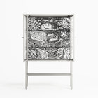 Flight Of Fancy - Loft Cabinet - Diana Catchpole - Chalk - Clear glass