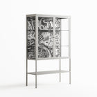 Flight Of Fancy 3 - Loft Cabinet - Diana Catchpole - Chalk - Clear glass