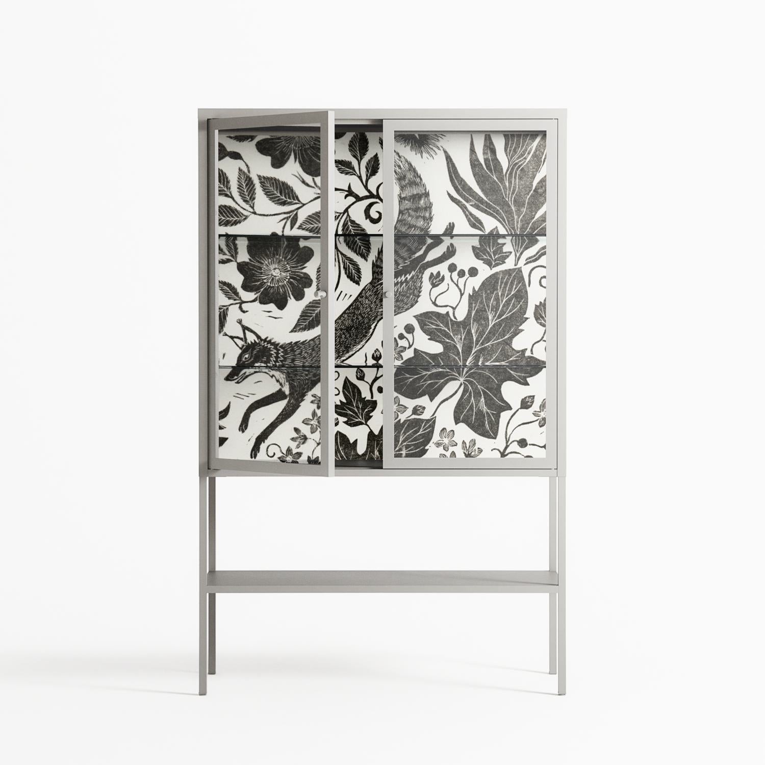 Ode to Summer 4 - Loft Cabinet - Diana Catchpole - Chalk - Clear glass