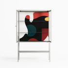 Plume - Loft Cabinet - Rikki Hewitt - Chalk - Clear glass