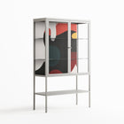 Plume - Loft Cabinet - Rikki Hewitt - Chalk - Clear glass