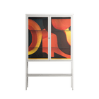 Swift - Loft Cabinet - Rikki Hewitt - Chalk - Clear glass