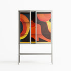 Swift - Loft Cabinet - Rikki Hewitt - Chalk - Clear glass