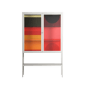 Turnstile - Loft Cabinet - Rikki Hewitt - Chalk - Clear glass