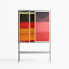 Turnstile - Loft Cabinet - Rikki Hewitt - Chalk - Clear glass
