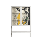 Knights - Loft Cabinet - Naia Escribano - Chalk - Clear glass