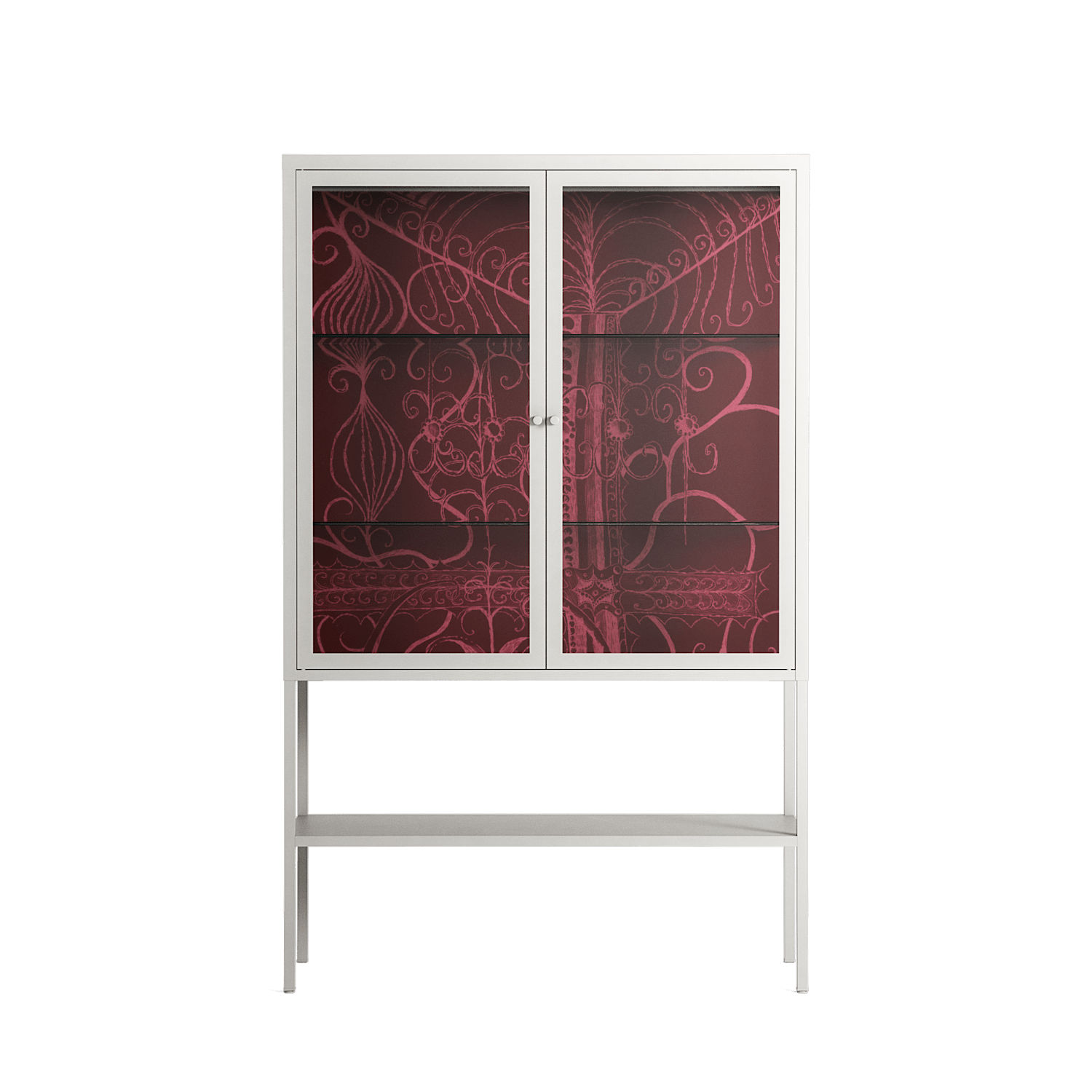 Ornaments - Loft Cabinet - Naia Escribano - Chalk - Clear glass