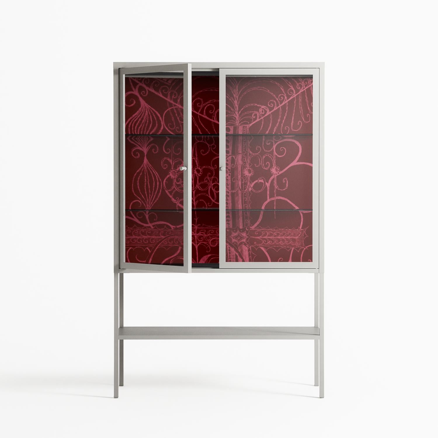 Ornaments - Loft Cabinet - Naia Escribano - Chalk - Clear glass