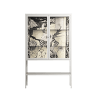 Oberon and Elgar - Loft Cabinet - Naia Escribano - Chalk - Clear glass