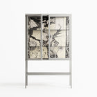 Oberon and Elgar - Loft Cabinet - Naia Escribano - Chalk - Clear glass