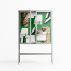 Paisaje - Loft Cabinet - Naia Escribano - Chalk - Clear glass
