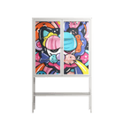 Sansone - Loft Cabinet - Maddalena Fanfani - Chalk - Clear glass