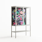 Bobsan - Loft Cabinet - Maddalena Fanfani - Chalk - Clear glass