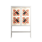 Crow Del Sol - Loft Cabinet - Ethan Fender - Chalk - Clear glass
