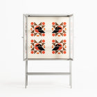 Crow Del Sol - Loft Cabinet - Ethan Fender - Chalk - Clear glass