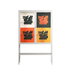 Draconicon - Loft Cabinet - Ethan Fender - Chalk - Clear glass