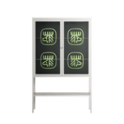 Evergreen Stag - Loft Cabinet - Ethan Fender - Chalk - Clear glass