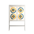 Gleam Dusk - Loft Cabinet - Ethan Fender - Chalk - Clear glass