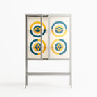 Gleam Dusk - Loft Cabinet - Ethan Fender - Chalk - Clear glass