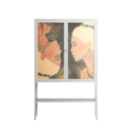 Twins - Loft Cabinet - Raissa Oltmanns - Chalk - Overlay Glass