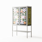 Floral Delight - Loft Cabinet - Sandra Hutter - Chalk - Overlay Glass