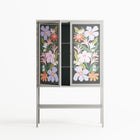 Floral Delight - Loft Cabinet - Sandra Hutter - Chalk - Overlay Glass