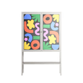 Fun Shapes - Loft Cabinet - Sandra Hutter - Chalk - Overlay Glass