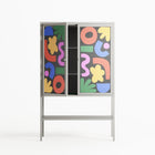 Fun Shapes - Loft Cabinet - Sandra Hutter - Chalk - Overlay Glass